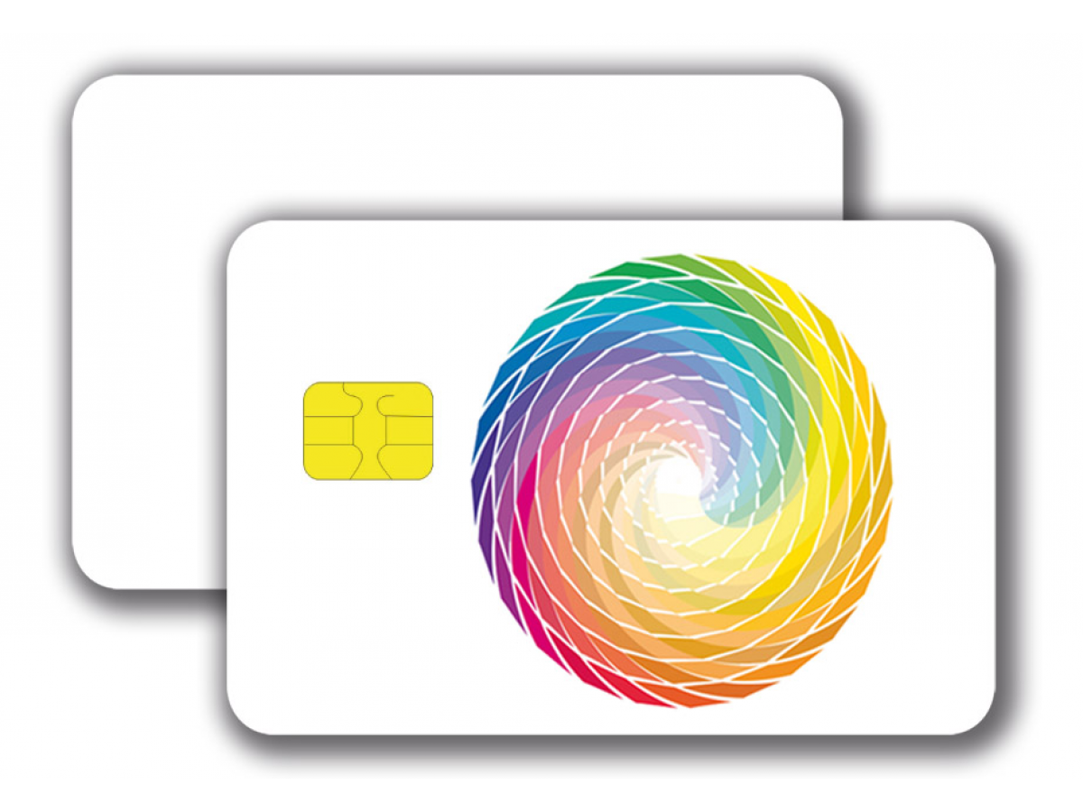 Chipcard SLE5542 -  4/0 colored